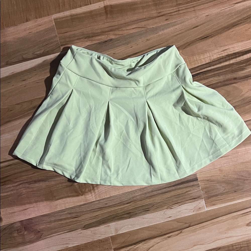 Streetwear Society Light Green Mini Skirt